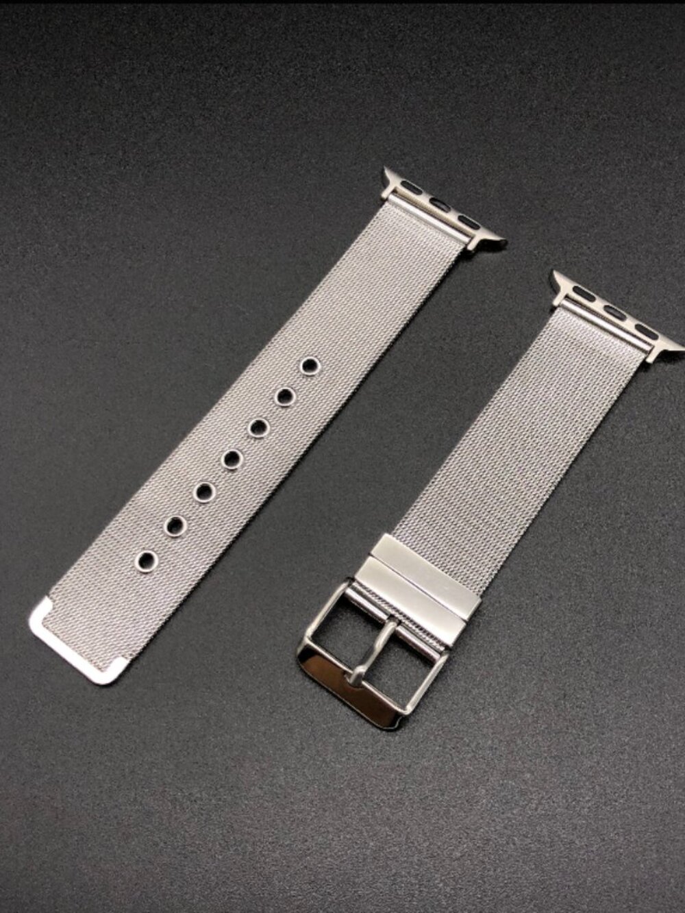 Apple Style Mesh Replacement Steel Bracelet (Silver)